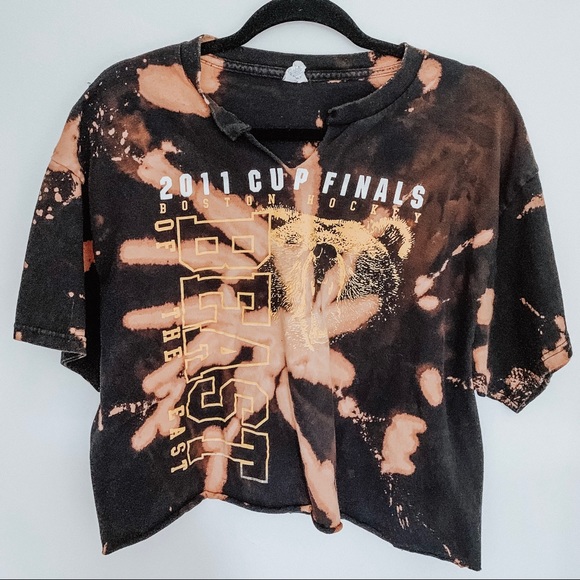 Delta Tops - 2011 Cup Finals Boston Bruins Hockey Tie Dye Top